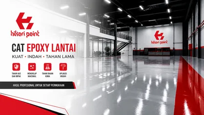 Lantai Epoxy Pabrik Berkilau Bersih