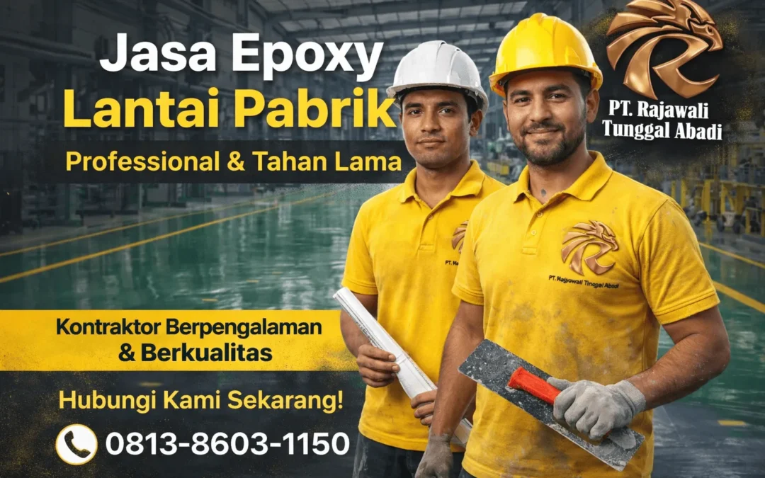 Jasa epoxy lantai pabrik