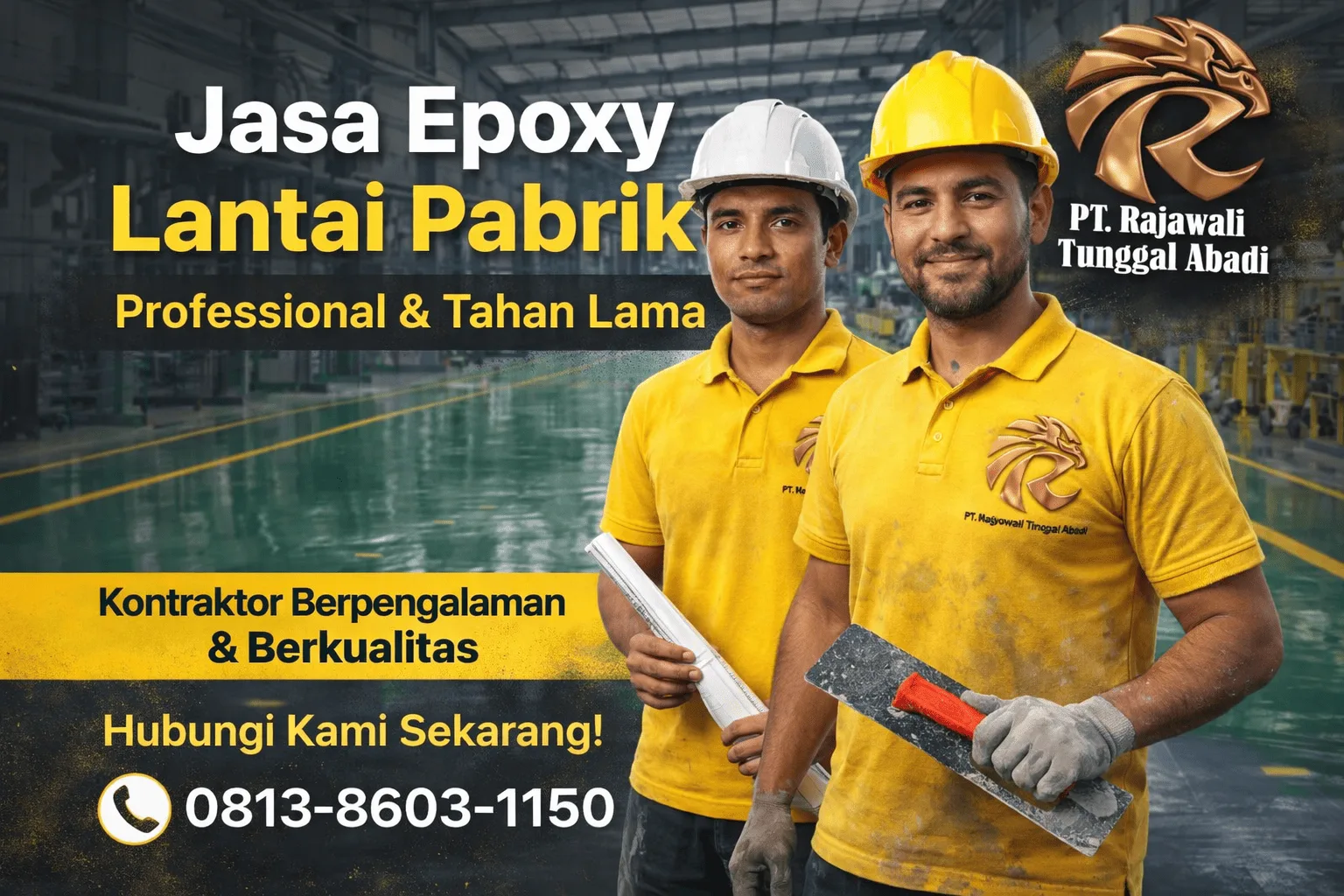Jasa epoxy lantai pabrik