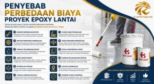 Penyebab Perbedaan Biaya Proyek Epoxy Lantai